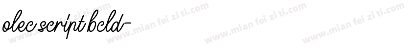 olec script bcld字体转换